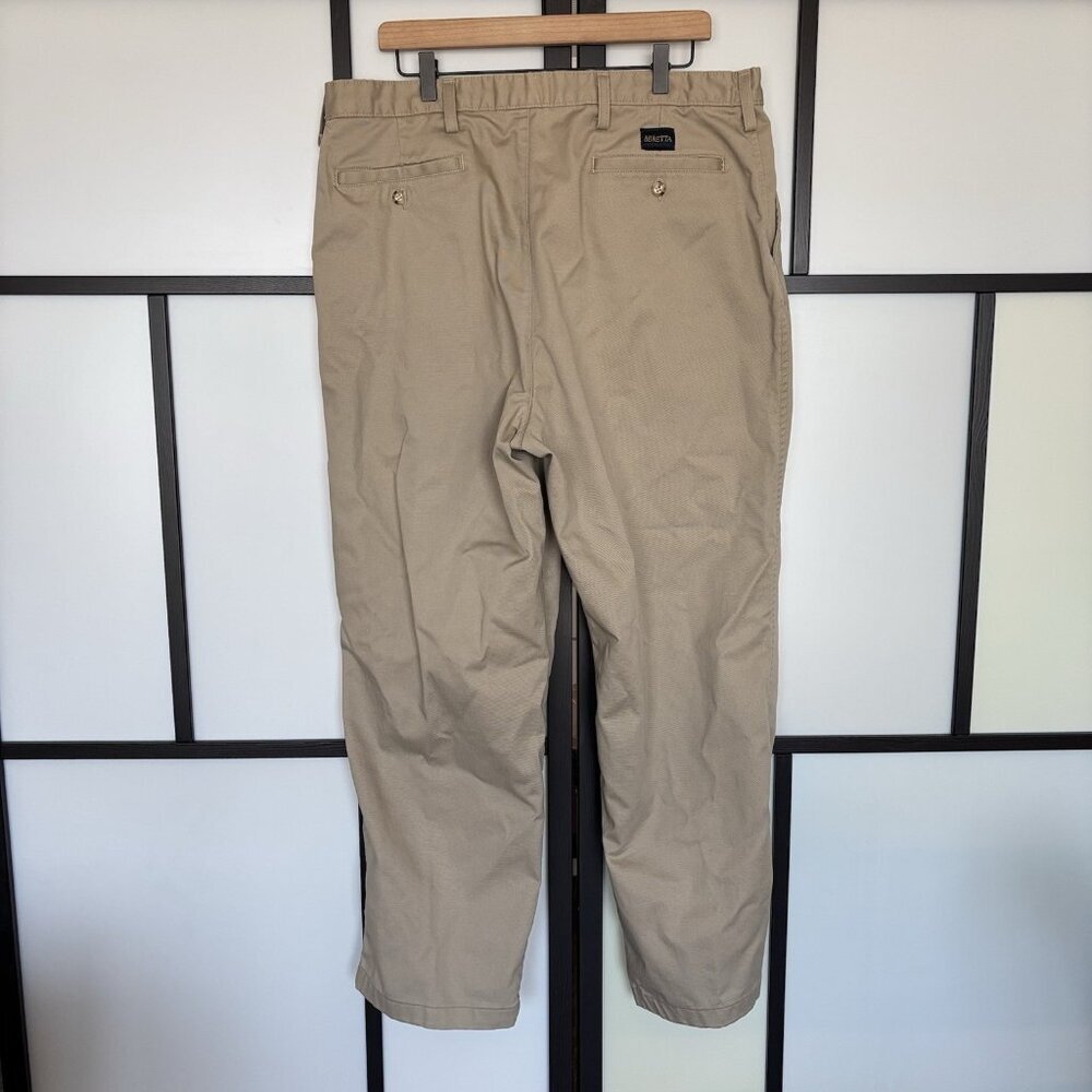 Beretta Mens Pants Khaki Size 38x30 Made In USA Old Money Classic
